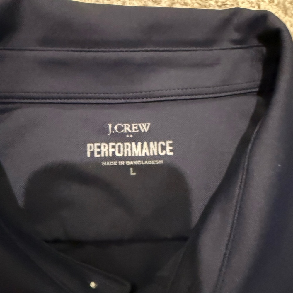 NWT - J Crew Men's Navy Blue Button Down - Picture 2 of 5